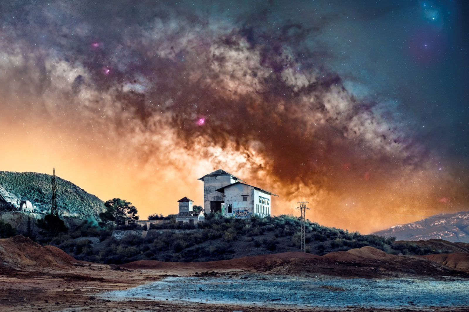 probamos la vieja Nikon d750 en condiciones nocturnas extremas de contaminación lumínica y pasa esto